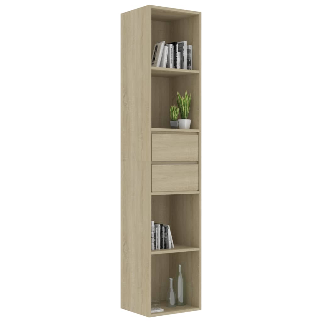 Book Cabinet Sonoma Oak 36x30x171 cm Engineered Wood